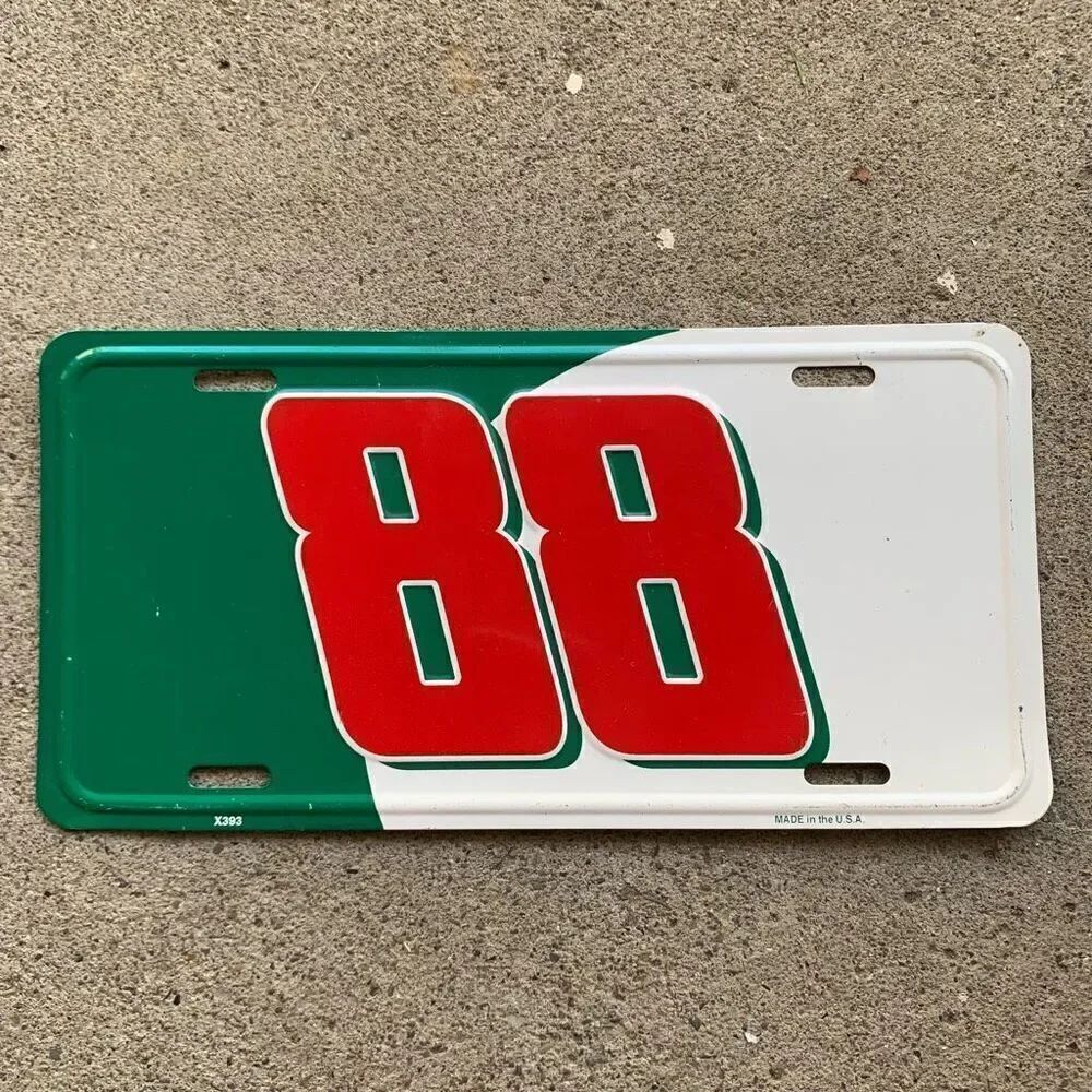 Dale Ernhardt Jr. #88 NASCAR Metal License Plate